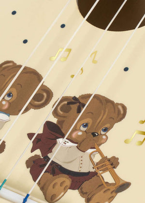 Steg aus Kiefer an der Ukulele Teddy Bear von Konges Sløjd