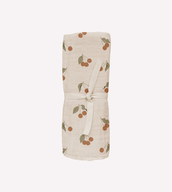 Swaddle Muslin Cloth Cherry