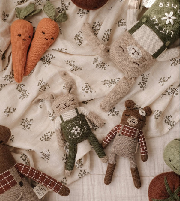 Knitted Toy Large Bunny Little Farmer