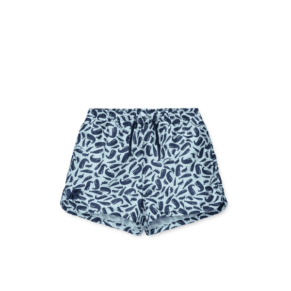 Liewood Aiden Badeshorts in Ocean Pure Sky mit UV-Schutz 40+
