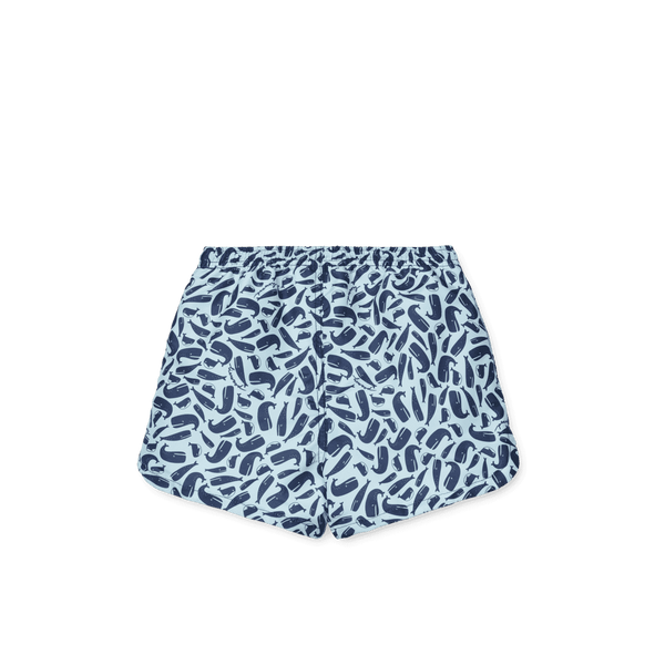 Rückansicht der Liewood Aiden Badeshorts Ocean Pure Sky