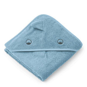 Liewood Kapuzenhandtuch Albert mit Dino-Kamm in Beach Blue