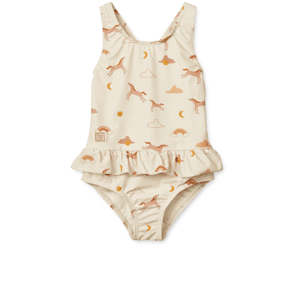 Liewood Amara Badekleid Dream mit Rüschentaille und UV-Schutz 40+