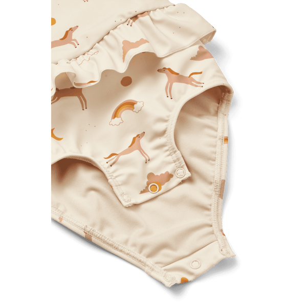 Rüschendetail an der Taille des Amina Badekleids von Liewood