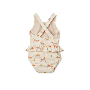 Rückansicht des Liewood Amina Baby Badekleids in Dream