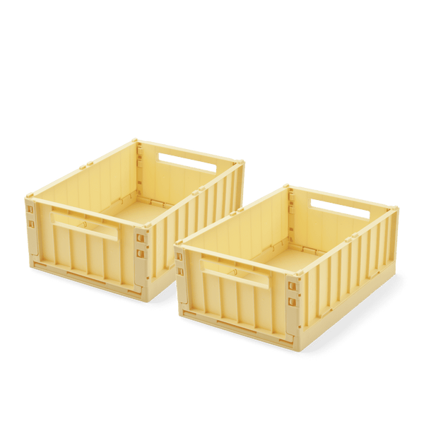 Liewood Aufbewahrungsbox Weston M in Lemonade, 2er-Set