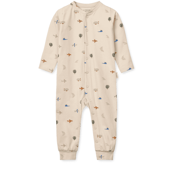 Liewood Birk Pyjama Jumpsuit Aviator aus 95 % Bio-Baumwolle