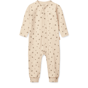 Liewood Birk Pyjama Jumpsuit Peach, langärmlig und ohne Füsse