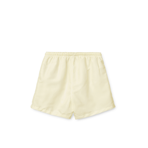 Rückansicht der Liewood Duke Badeshorts in Stripe Lemonade