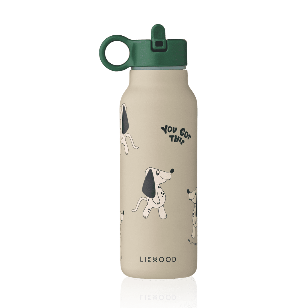 Liewood Trinkflasche Falk Dakota Dog Mist, 350 ml Edelstahl