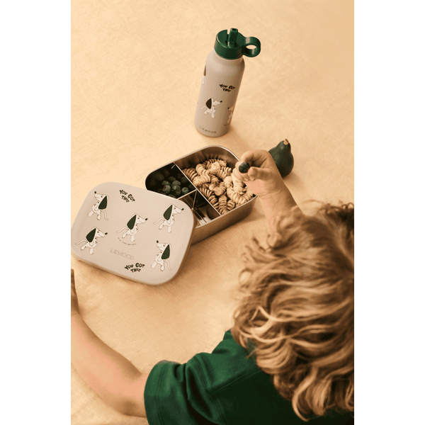 Liewood Falk Isolierflasche Dakota Dog mit Strohhalmdeckel