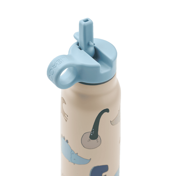 Dino-Print im Detail auf der Falk Flasche von Liewood