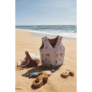 Die vier Sandformen des Liewood Gilma Sets im Meerestier-Design