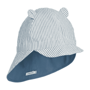 Gorm umkehrbarer Sonnenhut Stripe Blue Wave