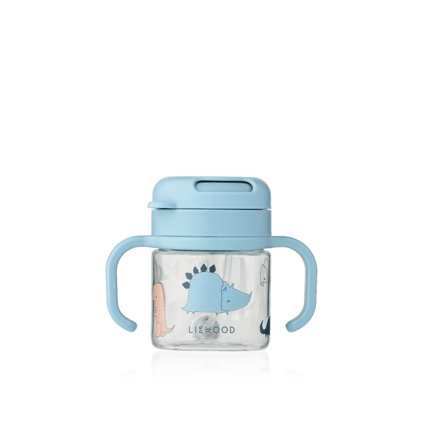 Liewood Strohhalmbecher Kai Dino Roar Sandy aus Tritan, 280 ml