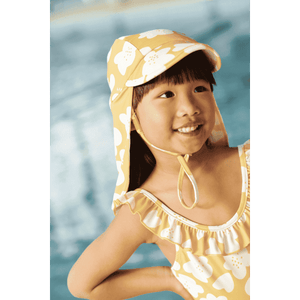 Rückansicht des Kallie Badekleids von Liewood in Lemon Yellow