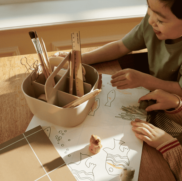 Liewood May Storage Caddy Sandy, Seitenansicht