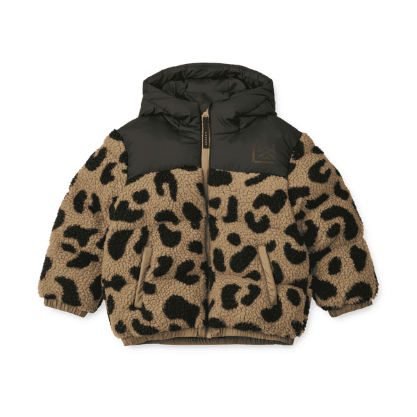 Liewood Niko Teddyjacke Mega Leo Oat Mix – Teddyfleece Kinderjacke