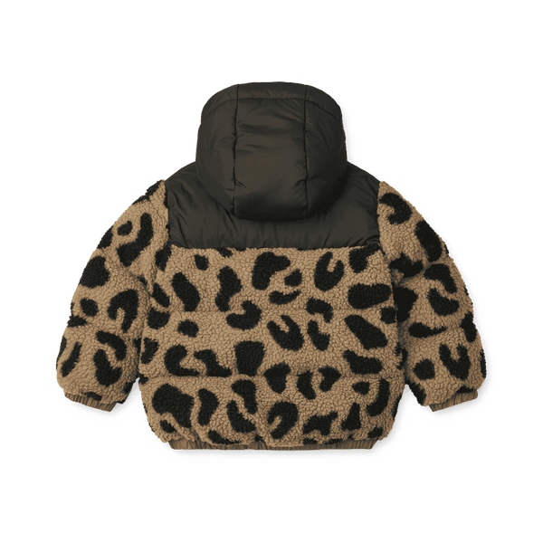 Liewood Niko Teddyjacke Mega Leo Oat Mix – Vorderansicht