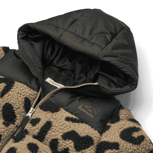 Liewood Niko Teddyjacke Mega Leo Oat Mix – Detailansicht