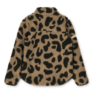 Liewood Nolan Pile Jacke Leo Oat – Seitenansicht mit Reissverschluss