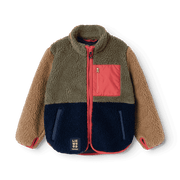 Nolan Teddyjacke Army Brown Multi Mix