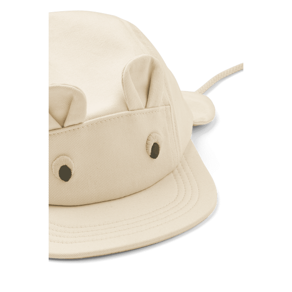 Beige Baby-Sonnenmütze Opal von Liewood, Detailansicht