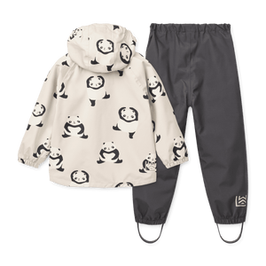 Liewood Pedia Regenjacke mit Panda-Print, Vorderansicht