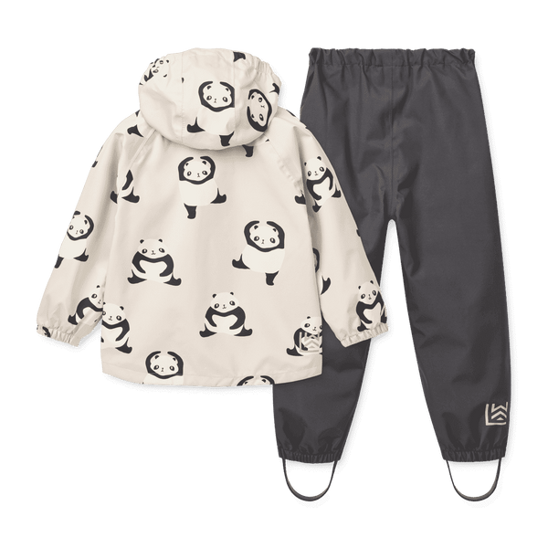 Liewood Pedia Regenjacke mit Panda-Print, Vorderansicht
