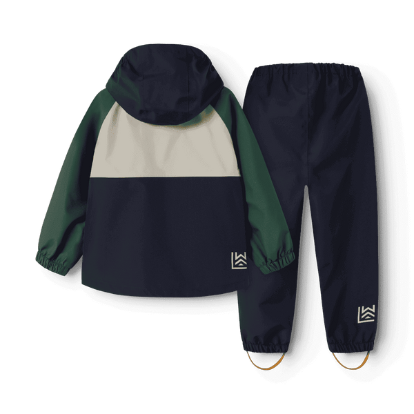 Liewood Pedia Regenset Garden Green Multi Mix – Regenjacke Vorderansicht