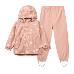 Liewood Pedia Regenset Sweethearts Pale Tuscany – Jacke und Hose