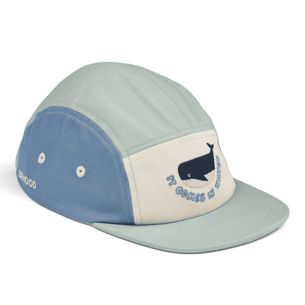 Liewood Rory Cap Ice Blue Mix aus Bio-Baumwolle