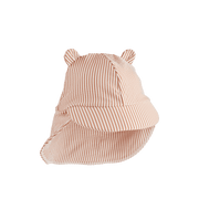 Second Season: Senia Seersucker Sonnenhut mit Ohren Stripe Pale Tuscany
