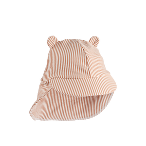 Liewood Senia Seersucker Sonnenhut Stripe Pale Tuscany mit Bärenohren