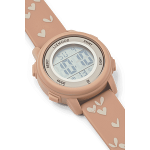 Liewood Sussi Kinderuhr Sweethearts – weiches Silikonarmband im Detail