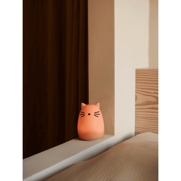 Liewood Winston Nachtlicht Cat Rose – kabellos, per USB aufladbar