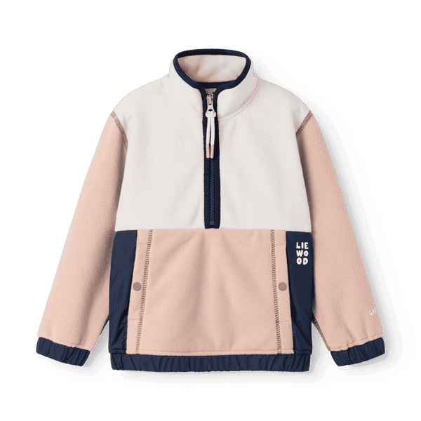Liewood Wynn Fleece-Pullover Pale Tuscany Mix – Half-Zip Kinderpullover
