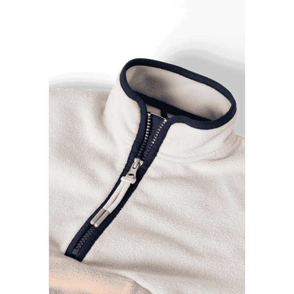 Liewood Wynn Fleece-Pullover Pale Tuscany Mix – Detail Kragen