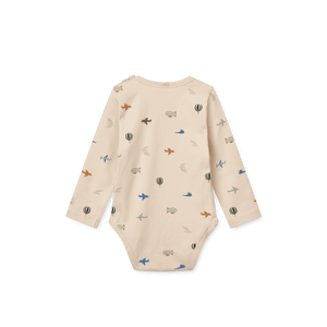 Yanni Baby Body von Liewood in Aviator mit Druckknöpfen