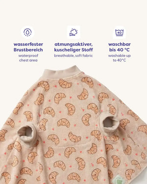Little Casimir Boo Lätzchen wasserabweisende Innenlage Detail