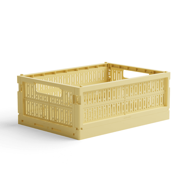 Made Crate Aufbewahrungsbox Midi Lemon Cream | Aufbewahrung & Ordnungssysteme | Beluga Kids