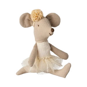 Maileg Ballerina Maus Off White, 10 cm, Detail des Tutus