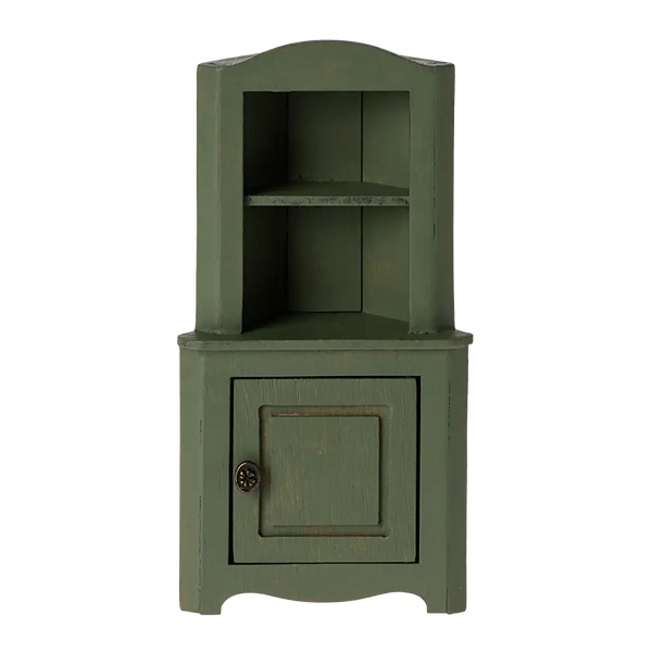 Maileg Eckschrank Maus Dunkelgrün aus Holz und Metall