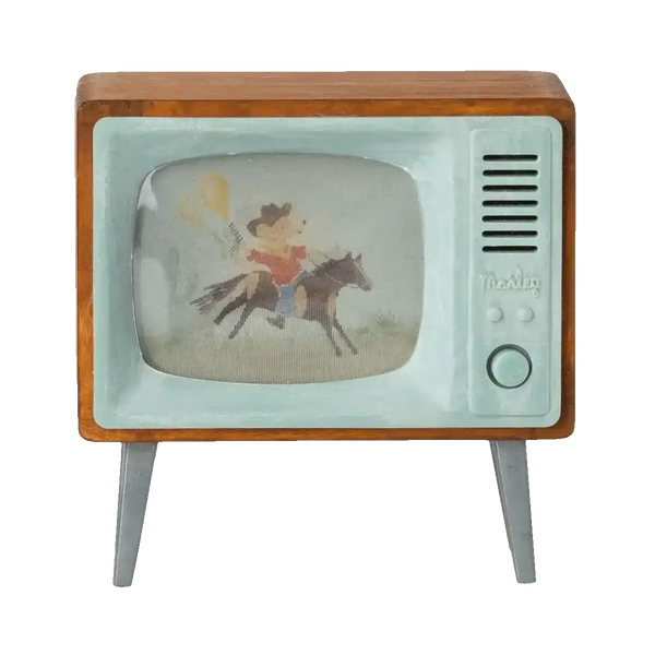 Maileg Fernseher Maus, Miniatur-TV fürs Puppenhaus