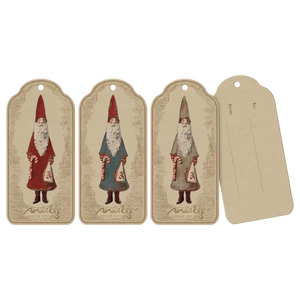 Maileg Geschenkanhänger mit Nikolaus-Motiv, 12 Stück