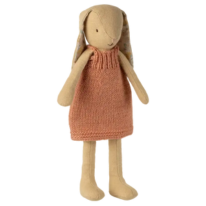 Maileg Hase Grösse 2 Cremegelb im Strickkleid