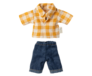 Papa Maus von Maileg in Jeans, Seitenansicht
