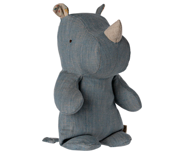 Maileg Safari-Freunde Nashorn S Blau/Sand – Kuscheltier | Beluga Kids