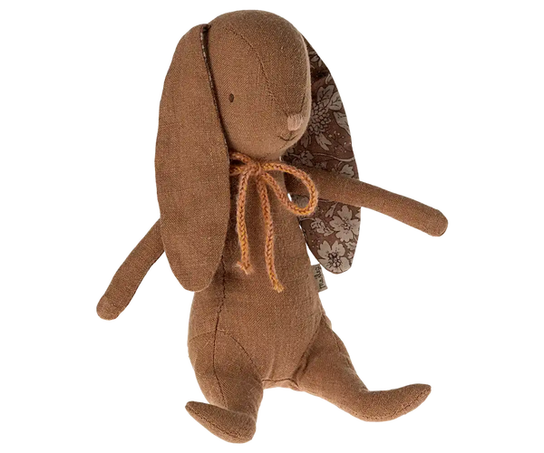 Maileg Süsser Hase Schokobraun aus Leinen, 21 cm gross