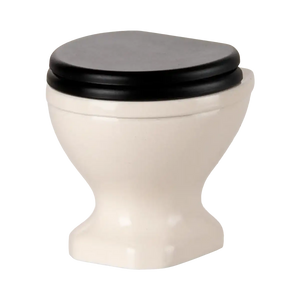 Maileg Toilette Maus in Creme, 5 cm hoch, aus Metall und ABS